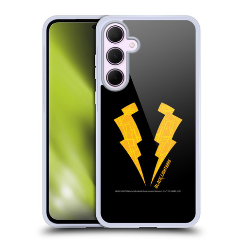 Black Lightning Key Art Logo Soft Gel Case for Samsung Galaxy A35 5G