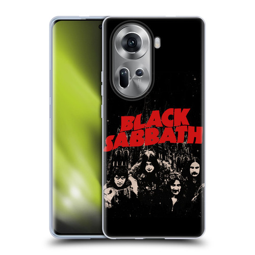Black Sabbath Key Art Red Logo Soft Gel Case for OPPO Reno11