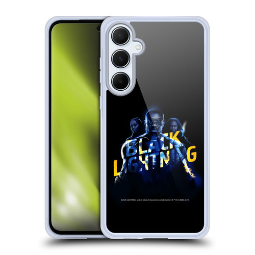 Black Lightning Key Art Group Soft Gel Case for Samsung Galaxy A55 5G