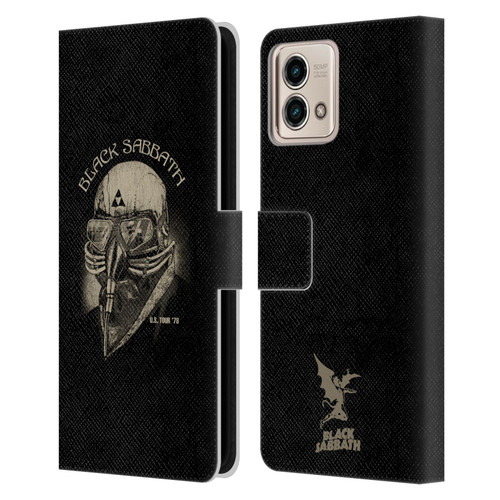 Black Sabbath Key Art US Tour 78 Leather Book Wallet Case Cover For Motorola Moto G Stylus 5G 2023