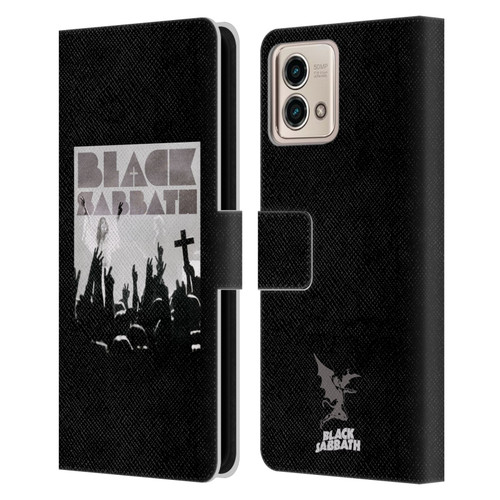 Black Sabbath Key Art Victory Leather Book Wallet Case Cover For Motorola Moto G Stylus 5G 2023