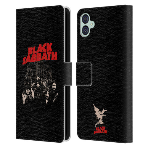 Black Sabbath Key Art Red Logo Leather Book Wallet Case Cover For Samsung Galaxy M04 5G / A04e