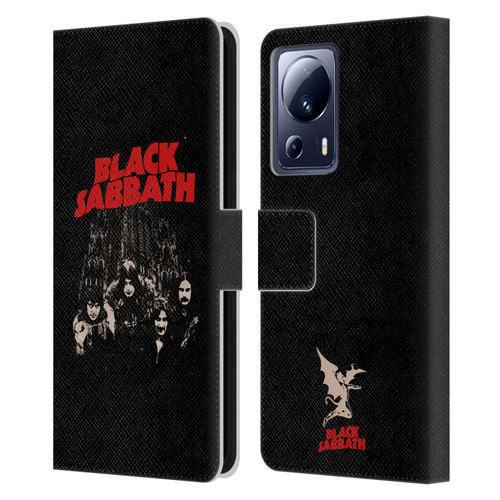 Black Sabbath Key Art Red Logo Leather Book Wallet Case Cover For Xiaomi 13 Lite 5G