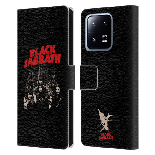 Black Sabbath Key Art Red Logo Leather Book Wallet Case Cover For Xiaomi 13 Pro 5G