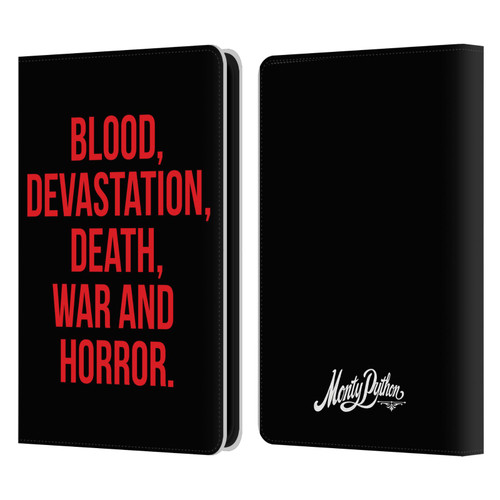 Monty Python Key Art Blood Devastation Death War And Horror Leather Book Wallet Case Cover For Amazon Kindle 11th Gen 6in 2022