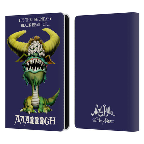 Monty Python Key Art Black Beast Of Aaarrrgh Leather Book Wallet Case Cover For Amazon Kindle Paperwhite 5 (2021)