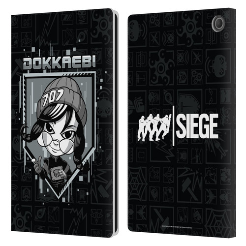 Tom Clancy's Rainbow Six Siege Chibi Operators Dokkaebi Leather Book Wallet Case Cover For Amazon Fire Max 11 2023