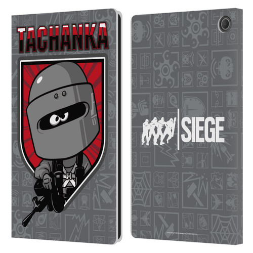 Tom Clancy's Rainbow Six Siege Chibi Operators Tachanka Leather Book Wallet Case Cover For Amazon Fire Max 11 2023