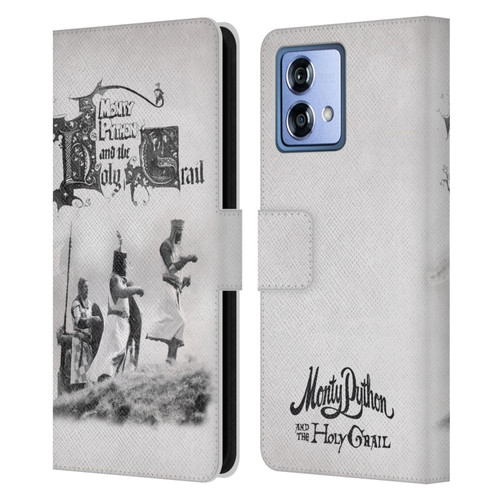 Monty Python Key Art Holy Grail Leather Book Wallet Case Cover For Motorola Moto G84 5G