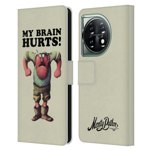 Monty Python Key Art My Brain Hurts Leather Book Wallet Case Cover For OnePlus 11 5G