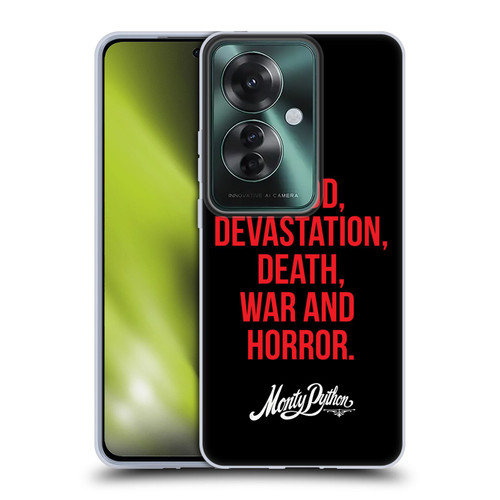 Monty Python Key Art Blood Devastation Death War And Horror Soft Gel Case for OPPO Reno11 F 5G / F25 Pro 5G