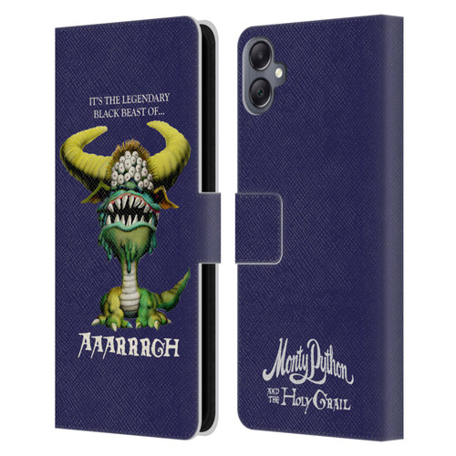 Monty Python Key Art Black Beast Of Aaarrrgh Leather Book Wallet Case Cover For Samsung Galaxy A05