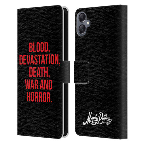 Monty Python Key Art Blood Devastation Death War And Horror Leather Book Wallet Case Cover For Samsung Galaxy A05