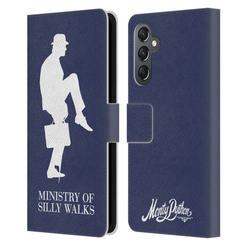 Monty Python Key Art Ministry Of Silly Walks Leather Book Wallet Case Cover For Samsung Galaxy A25 5G