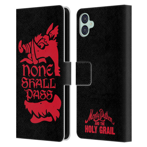Monty Python Key Art None Shall Pass Leather Book Wallet Case Cover For Samsung Galaxy M04 5G / A04e