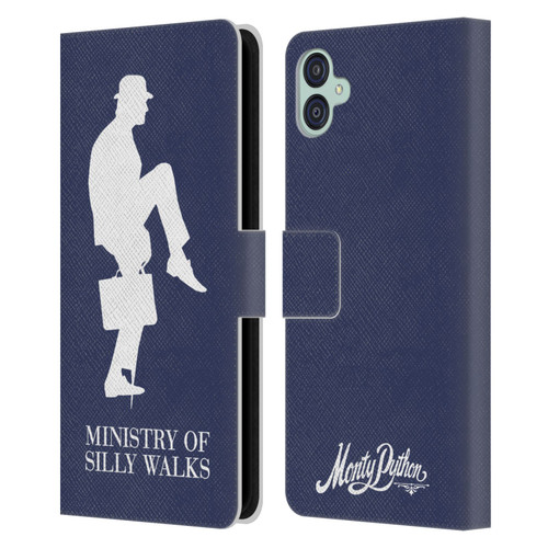 Monty Python Key Art Ministry Of Silly Walks Leather Book Wallet Case Cover For Samsung Galaxy M04 5G / A04e