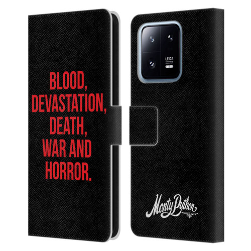 Monty Python Key Art Blood Devastation Death War And Horror Leather Book Wallet Case Cover For Xiaomi 13 Pro 5G