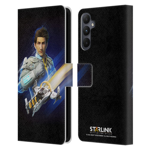 Starlink Battle for Atlas Character Art Mason Arana Leather Book Wallet Case Cover For Samsung Galaxy A05s