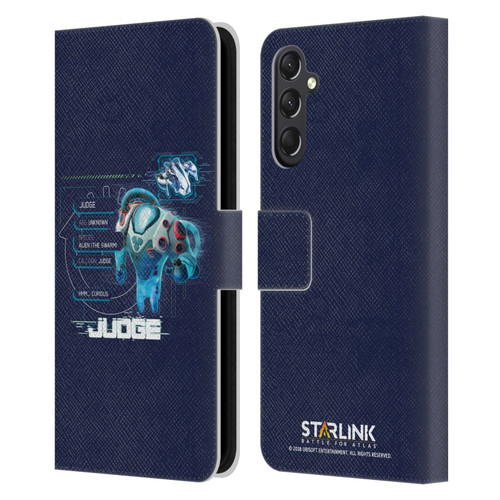 Starlink Battle for Atlas Character Art Judge 2 Leather Book Wallet Case Cover For Samsung Galaxy A24 4G / M34 5G