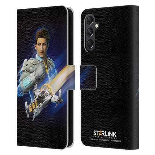 Starlink Battle for Atlas Character Art Mason Arana Leather Book Wallet Case Cover For Samsung Galaxy A24 4G / M34 5G