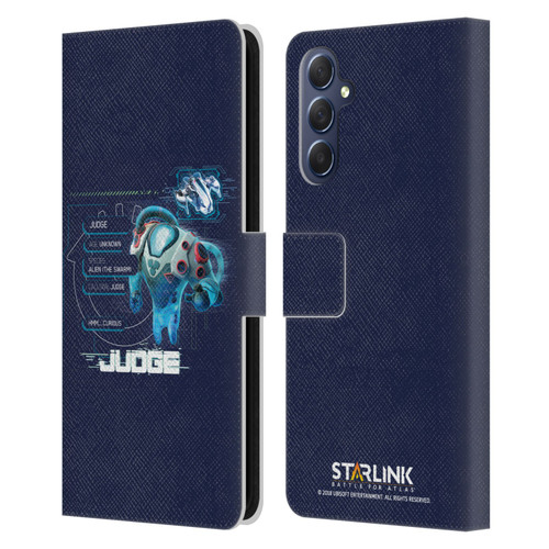 Starlink Battle for Atlas Character Art Judge 2 Leather Book Wallet Case Cover For Samsung Galaxy M54 5G