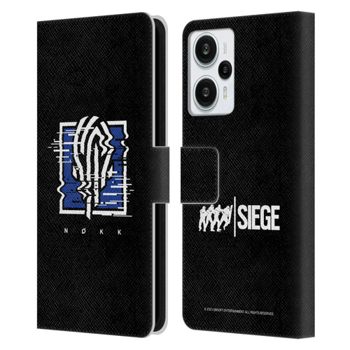 Tom Clancy's Rainbow Six Siege Icons Nokk Leather Book Wallet Case Cover For Xiaomi Redmi Note 12T
