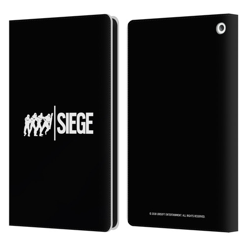 Tom Clancy's Rainbow Six Siege Logos Attack Leather Book Wallet Case Cover For Amazon Fire HD 8/Fire HD 8 Plus 2020