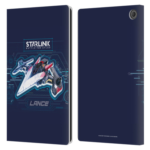 Starlink Battle for Atlas Starships Lance Leather Book Wallet Case Cover For Amazon Fire Max 11 2023