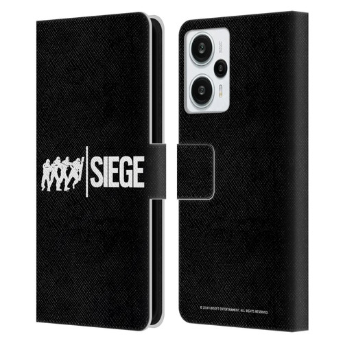 Tom Clancy's Rainbow Six Siege Logos Attack Leather Book Wallet Case Cover For Xiaomi Redmi Note 12T