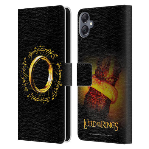 The Lord Of The Rings The Fellowship Of The Ring Graphics One Ring Leather Book Wallet Case Cover For Samsung Galaxy A05