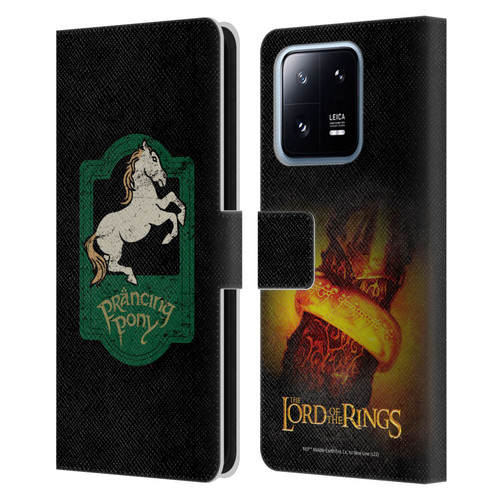 The Lord Of The Rings The Fellowship Of The Ring Graphics Prancing Pony Leather Book Wallet Case Cover For Xiaomi 13 Pro 5G