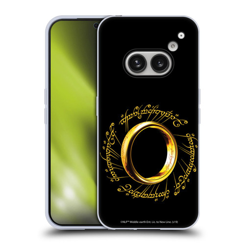 The Lord Of The Rings The Fellowship Of The Ring Graphics One Ring Soft Gel Case for Nothing Phone (2a)