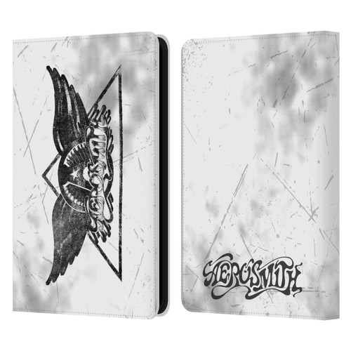 Aerosmith Black And White Triangle Winged Logo Leather Book Wallet Case Cover For Amazon Kindle 11th Gen 6in 2022