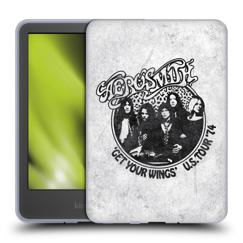 Aerosmith Black And White Get Your Wings US Tour Soft Gel Case for Amazon Kindle 11th Gen 6in 2022