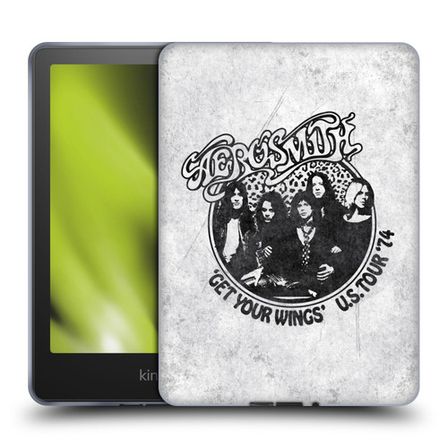 Aerosmith Black And White Get Your Wings US Tour Soft Gel Case for Amazon Kindle Paperwhite 5 (2021)