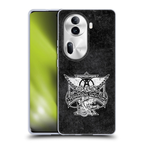 Aerosmith Black And White 1987 Permanent Vacation Soft Gel Case for OPPO Reno11 Pro