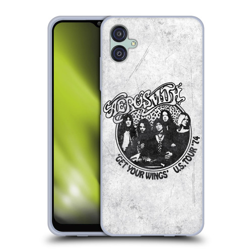 Aerosmith Black And White Get Your Wings US Tour Soft Gel Case for Samsung Galaxy M04 5G / A04e