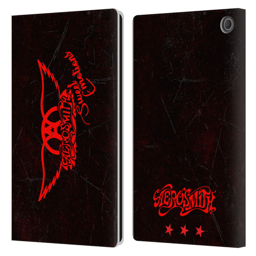 Aerosmith Classics Red Winged Sweet Emotions Leather Book Wallet Case Cover For Amazon Fire Max 11 2023