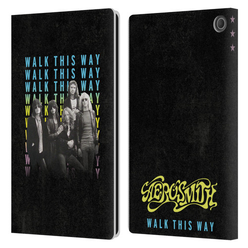 Aerosmith Classics Walk This Way Leather Book Wallet Case Cover For Amazon Fire Max 11 2023