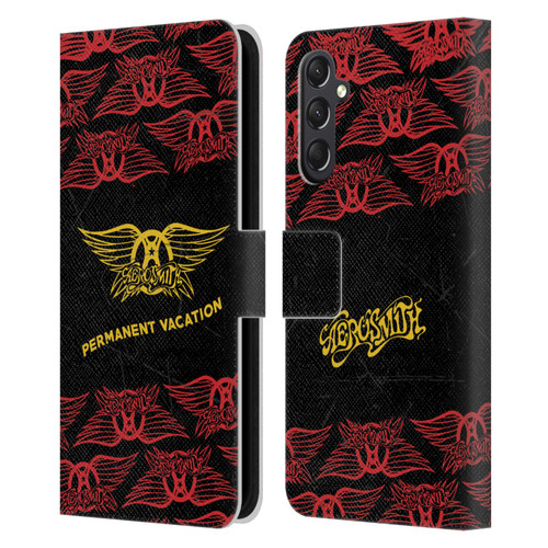 Aerosmith Classics Permanent Vacation Leather Book Wallet Case Cover For Samsung Galaxy A24 4G / M34 5G