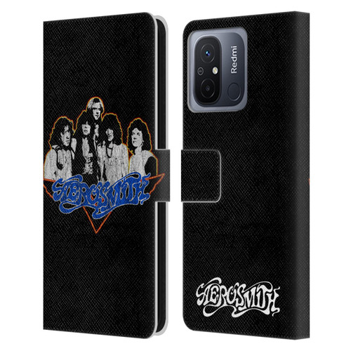 Aerosmith Classics Group Photo Vintage Leather Book Wallet Case Cover For Xiaomi Redmi 12C