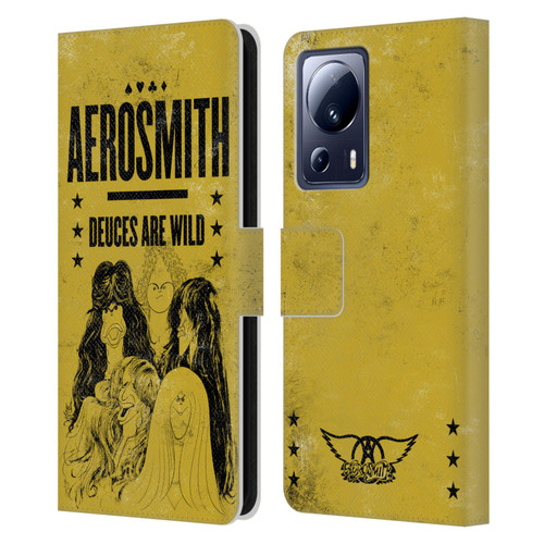 Aerosmith Classics Deuces Are Wild Leather Book Wallet Case Cover For Xiaomi 13 Lite 5G
