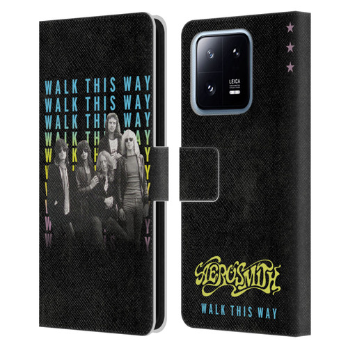Aerosmith Classics Walk This Way Leather Book Wallet Case Cover For Xiaomi 13 Pro 5G