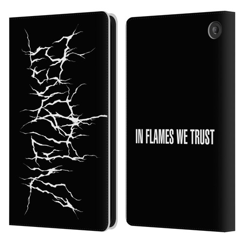 In Flames Metal Grunge Metal Logo Leather Book Wallet Case Cover For Amazon Fire 7 2022