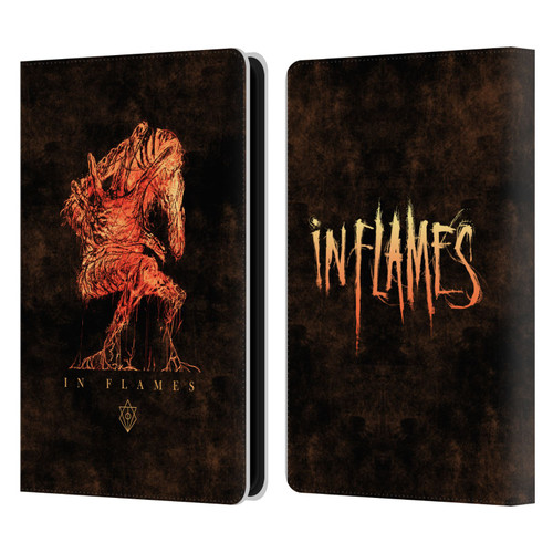 In Flames Metal Grunge Creature Leather Book Wallet Case Cover For Amazon Kindle Paperwhite 5 (2021)