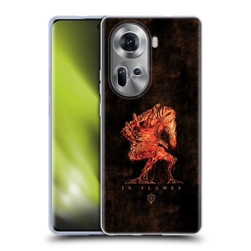 In Flames Metal Grunge Creature Soft Gel Case for OPPO Reno11