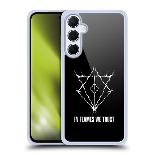 In Flames Metal Grunge Jesterhead Logo Soft Gel Case for Samsung Galaxy A55 5G