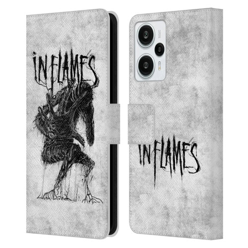 In Flames Metal Grunge Big Creature Leather Book Wallet Case Cover For Xiaomi Redmi Note 12T