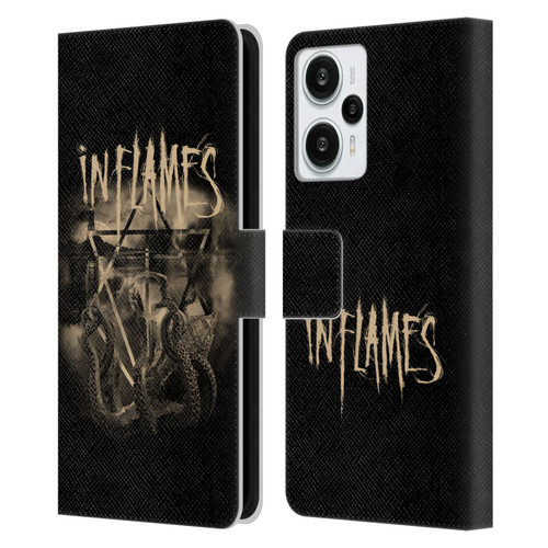 In Flames Metal Grunge Octoflames Leather Book Wallet Case Cover For Xiaomi Redmi Note 12T