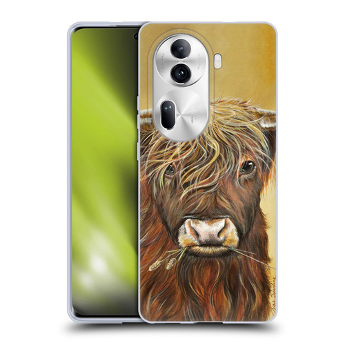 Lisa Sparling Creatures Highland Cow Fireball Soft Gel Case for OPPO Reno11 Pro